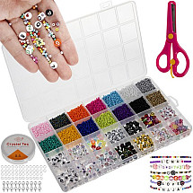 10,000pcs Creative Bead and Bracelet Making Kit for Kids - Enhancing Artistic Skills & Creativity Toy Set