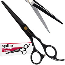 Ergonomic Professional Hairdressing Scissors with Silicone Bumpers, Laser Sharpened for Precision Cuts, Suitable for Salons and Home Use