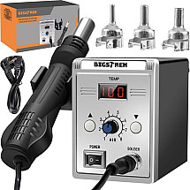 Precision Adjustable 700W Hot Air Soldering Station with Standby Mode and Interchangeable Nozzles for Versatile Application