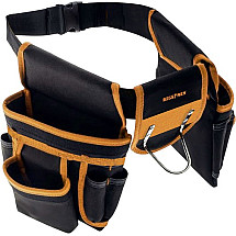 22-Pocket Ultimate Efficiency Tool Belt with Hammer Holder and Sliding Bags - Ideal for DIY Enthusiasts and Construction Professionals