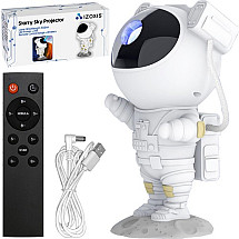 Astronaut Galaxy Star Projector Night Light - Multicolor Sleep Aid and Room Decor, Remote Control & Timer Included