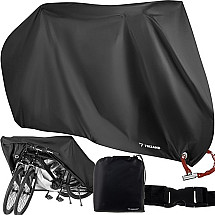 Universal Protective Bike/Scooter/Motorbike Cover- Weatherproof, UV Protective, Dust-resistant with Secure Lock Features and Convenient Portable Case