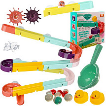 Fun 'n Splash DIY Bath Track Toy - Stimulating Water Slide with Suction Cups & Cute Duckies for Kids 3+