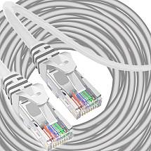 30m High-Speed, Multi-Tasking LAN Cable with Gold Plated RJ45 Plugs & Fire-Resistant PVC Sheath for Secure, Individual Internet Connection