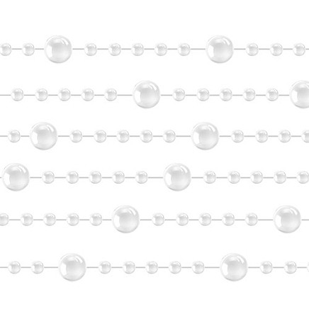 5m Универсальная жемчужная гирлянда для рождественской елки - элегантный и простой в применении декор для праздничного сезона, свадьбы и многого другого