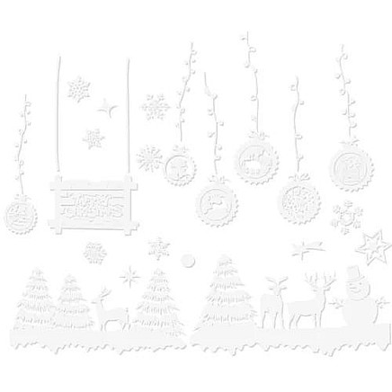 Ziemassvētku logu uzlīmes Ruhhy 22253