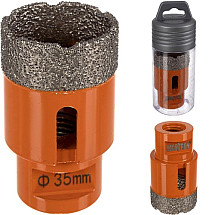 35mm Diamond Hole Saw M14 Thread for Angle Grinder - High-speed Precision Dry Drilling Tool