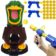 Interactive Duck Game - Dual-Gun Target Shooting with LCD Score Display - Fun Skill-Building Toy for Kids