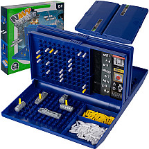 Портативная настольная игра-стратегия Морской бой - развивает навыки концентрации и стратегическое мышление, идеальное развлечение для всей семьи