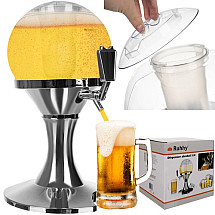 3.5L Party Beverage Dispenser with Ice Container - Stylish Self-Service Drinks Pourer for Beer, Wine, and Vodka