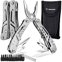 Multifunctional 13-in-1 Outdoor Survival Multitool Kit with 11 Bits & Premium Stainless Steel Case - Compact & Lightweight for Camping, Hiking, and Fishing