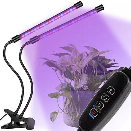 Advanced Waterproof LED Grow Lamp with 3-Mode, 2-Panel, Timer Settings + Remote - Supports Indoor Plant Growth, Hydroponics & Greenhouses