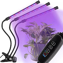 Indoor-Outdoor Waterproof 3-Panel LED Grow Light with Adjustable Tilt, Timer and Remote - Enhanced for Photosynthesis, Perfect for Indoor Plants, Hydroponics and Greenhouse Use, Supports Growth and Flowering Stages