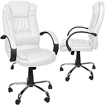 Office chair, eco-leather - white