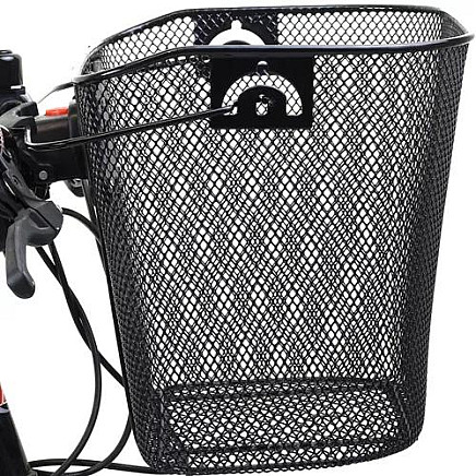 Metal bicycle basket