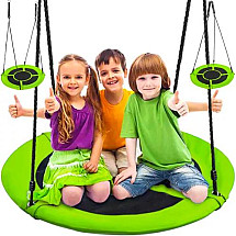 Stork's nest swing 100 cm green-black