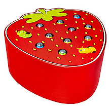 Wooden game strawberry