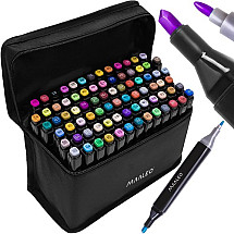 Double-sided markers/pens - 80 pcs. MAALEO 24103