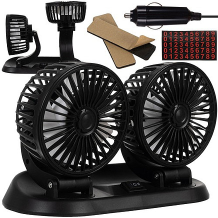 Car fan 12V double Xtrobb 23222