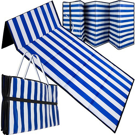 Trizand Pludmales Piknika Paklājs 190x66cm, Zila