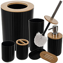 Bathroom accessories set - black Ruhhy24636