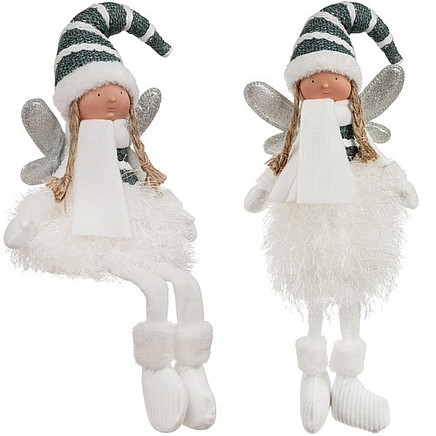 Sēdoša Ziemassvētku figūriņa feja Ruhhy 22339, 55 cm