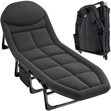 Saliekamā kempinga gulta Trizand 25380 ar matraci, līdz 150 kg