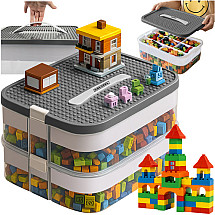 Pudełko na klocki- 2 poziomy Kruzzel 25756