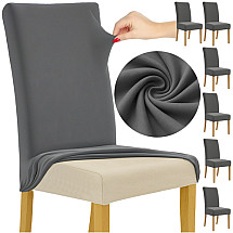 Chair covers - 6 pcs. dark gray Ruhhy 25990