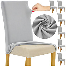 Chair covers - 6 pcs. light gray Ruhhy 25991