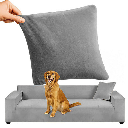 Stūra dīvāna pārvalks Ruhhy 26181, 190-230 cm, tumši pelēks