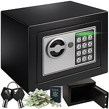 Elektroniskais seifs Ruhhy 26101 ar kodu, melns
