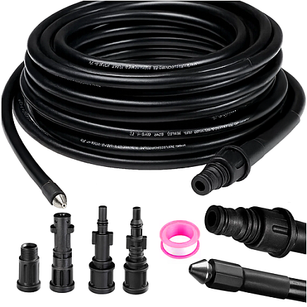 Pipe cleaning hose with adapter 20m Ruhhy 26133