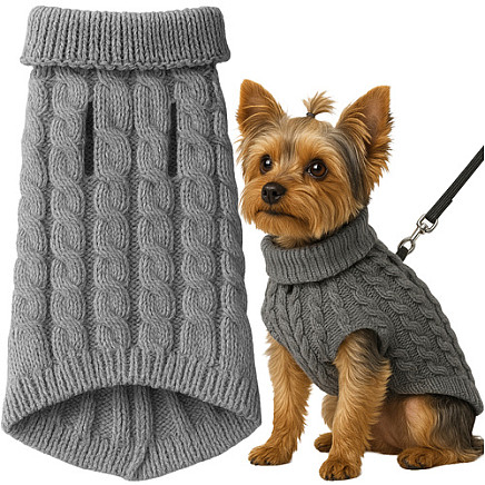 Dog/cat clothes size M gray Purlov 26217