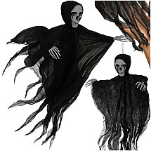 Piekarams skelets Helovīna dekorācija Ruhhy 26125, 70 cm, melns