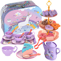 Bērnu tējas komplekts koferī ar saldumiem Kruzzel 26368