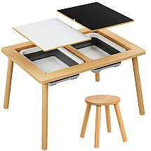 Kruzzel 26366 Sensory Table with Chair