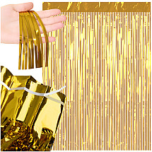 Decorative curtain 2x1m gold Ruhhy 26173