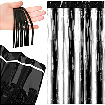 Decorative curtain 2x1m black Ruhhy 26172
