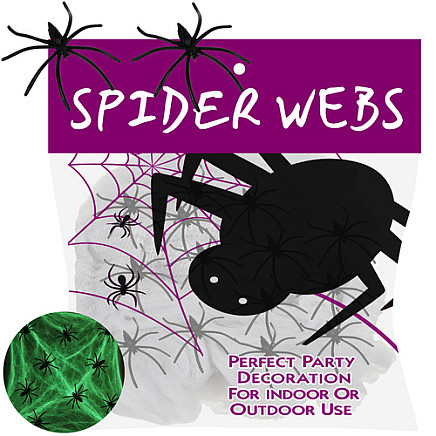Glow-in-the-Dark Spiderweb Ruhhy 26214