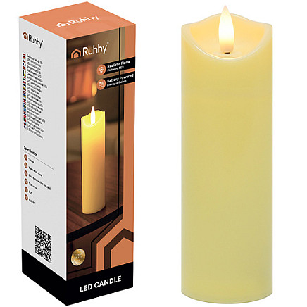 LED candle/insert 17x5cm 1pc Ruhhy 26720