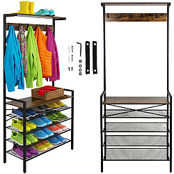 Standing shelf with hanger 189cm Ruhhy 27035