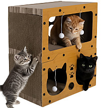 Cat scratching post - two-story house Purlov 27017