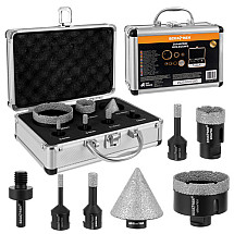 Diamond hole saws - set of 7 Bigstreen 27080