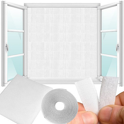 Moskītu Insektu Odu Kukaiņu Tīkls Siets Logiem - 130x160cm, Balts
