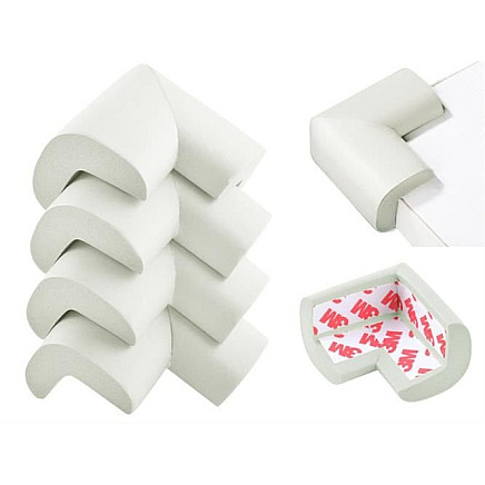 Foam corner protection - 4 pieces (white)