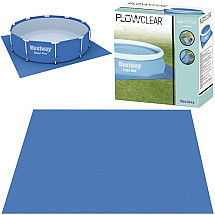 Durable Universal PVC Swimming Pool Protection Mat - Insulation & Dirt Blocker - Resists Damage & Levels Ground, Compatible with All Pools, 335x355cm