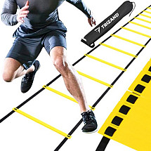 Adjustable Compact Agility Training Ladder - Ideal for Speed, Balance, Coordination - Portable Sports Aid with Carry Bag