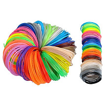 3D Pen PLA Filament Cartridges - 30 Pack Variety Colors, 5M Length, Glow in Dark Options - Durable 3D Printing Material Kit