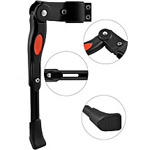 Adjustable Aluminum Bicycle Kickstand with Anti-scratch Pads and Non-Slip Foot - Fits 24-29 Bike Models